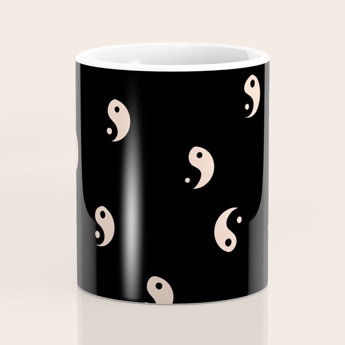 Yin and yang black and white Coffee Mug Gallery Image 4