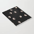 Yin and yang black and white Notebook Gallery Image 2