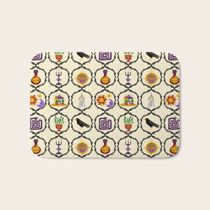 Whimsigothic Witch Mystical Magic Bath Mat Gallery Image 1