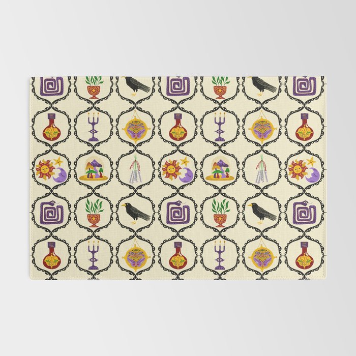 Whimsigothic Witch Mystical Magic Rug Gallery Image 2