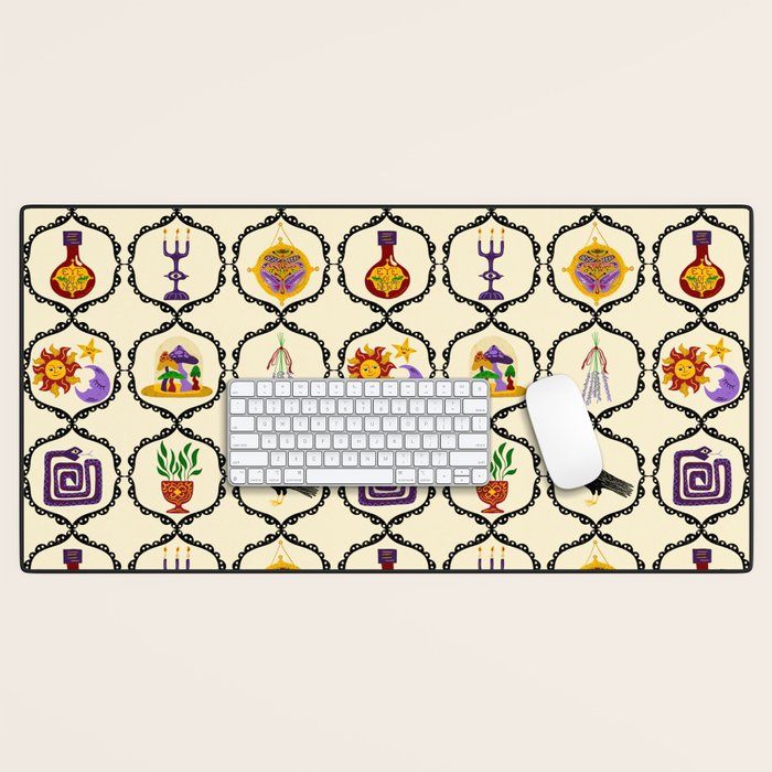Whimsigothic Witch Mystical Magic Desk Mat Gallery Image 1