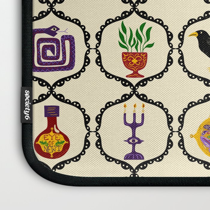 Whimsigothic Witch Mystical Magic Laptop Sleeve Gallery Image 3