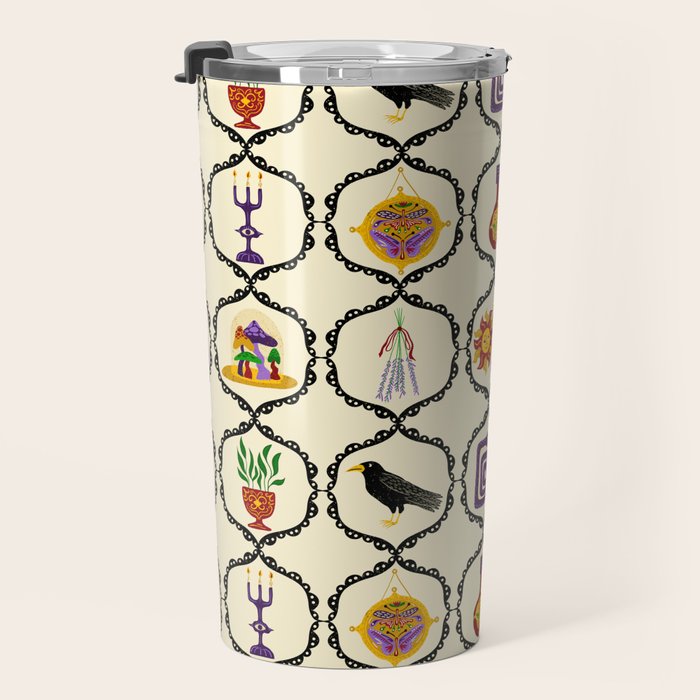Whimsigothic Witch Mystical Magic Travel Mug Gallery Image 3