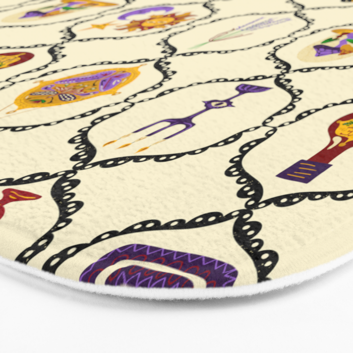 Whimsigothic Witch Mystical Magic Bath Mat Gallery Image 3