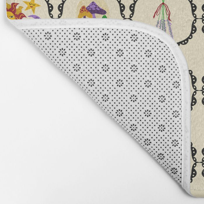 Whimsigothic Witch Mystical Magic Bath Mat Gallery Image 2