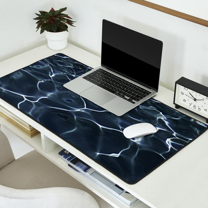 DARK BLUE -  WATER Desk Mat Gallery Image 2