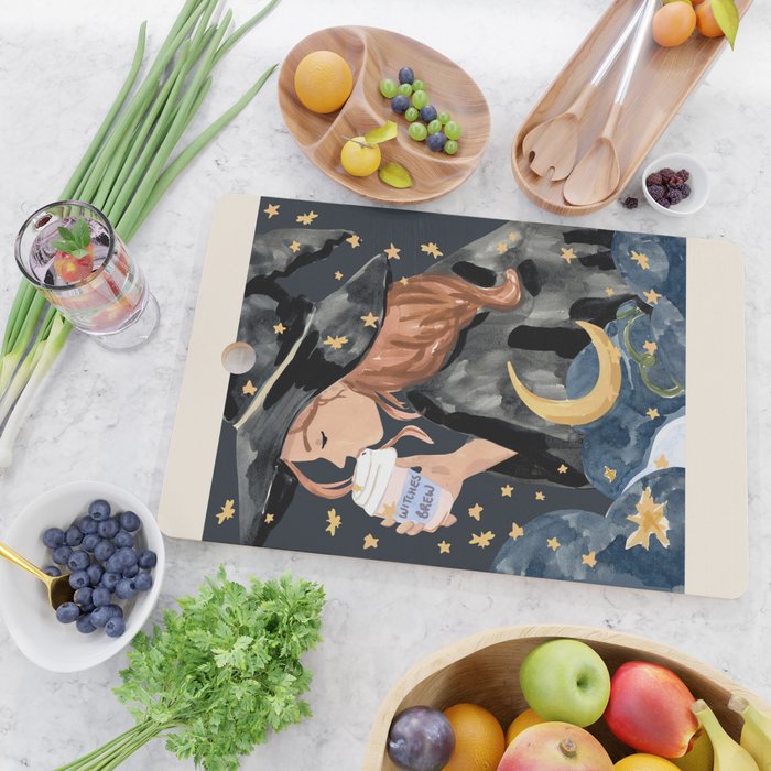 Witches' Brew by Sabina Fenn Cutting Board Gallery Image 2