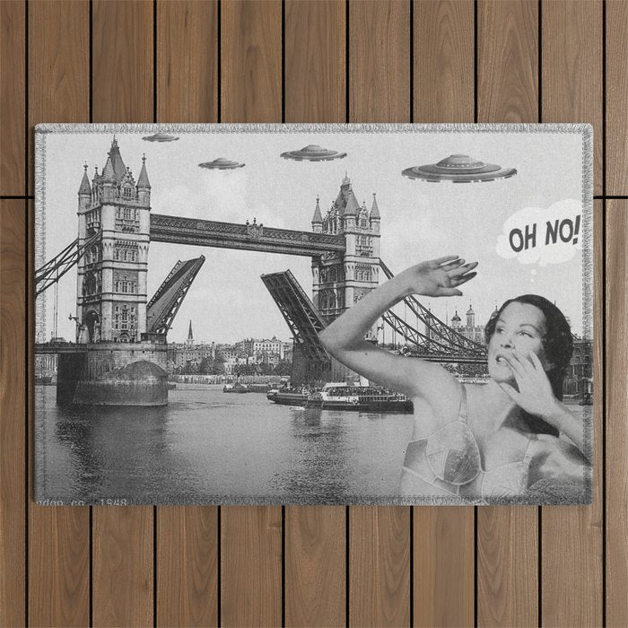 Oh no! London ca. 1950 Outdoor Rug Gallery Image 1