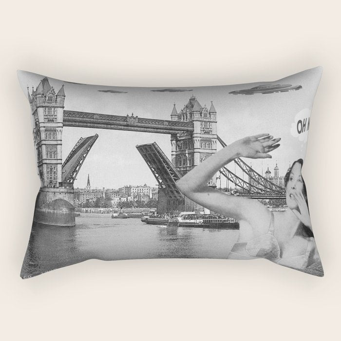 Oh no! London ca. 1950 Rectangular Pillow Gallery Image 1