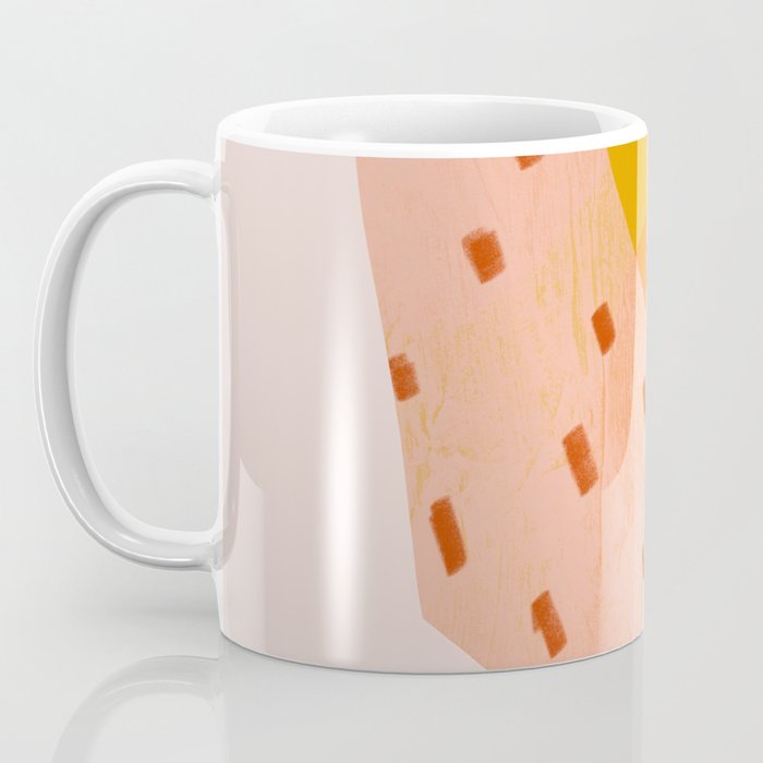 Abstract Sherbet Shapes Of Orange And Yellow. Coffee Mug Gallery Image 3