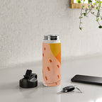 Abstract Sherbet Shapes Of Orange And Yellow. Water Bottle Gallery Image 4