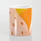Abstract Sherbet Shapes Of Orange And Yellow. Coffee Mug Gallery Image 4