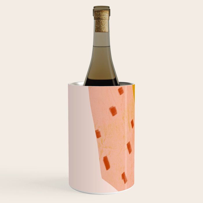 Abstract Sherbet Shapes Of Orange And Yellow. Wine Chiller Gallery Image 2