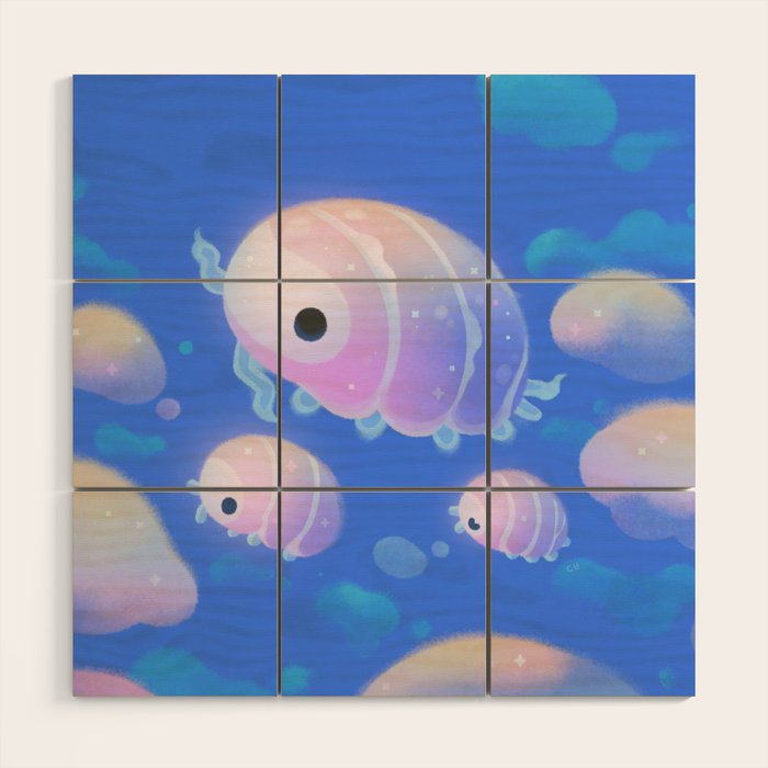 Cloud isopod Wood Wall Art Gallery Image 1