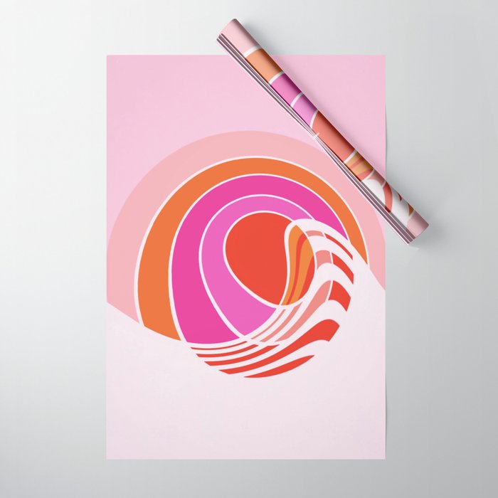 Sun surf - dusk Wrapping Paper Gallery Image 1