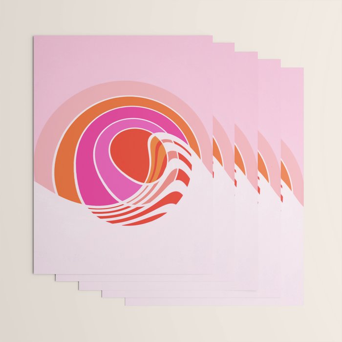 Sun surf - dusk Wrapping Paper Gallery Image 3