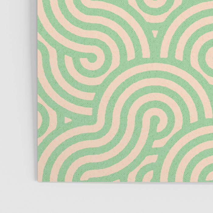 SWIRL Lime and Almond Poster Gallery Image 3