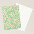 SWIRL Lime and Almond Stationery Card Gallery Image 2