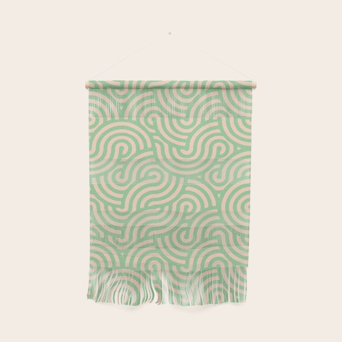 SWIRL Lime and Almond Wall Hanging Gallery Image 1