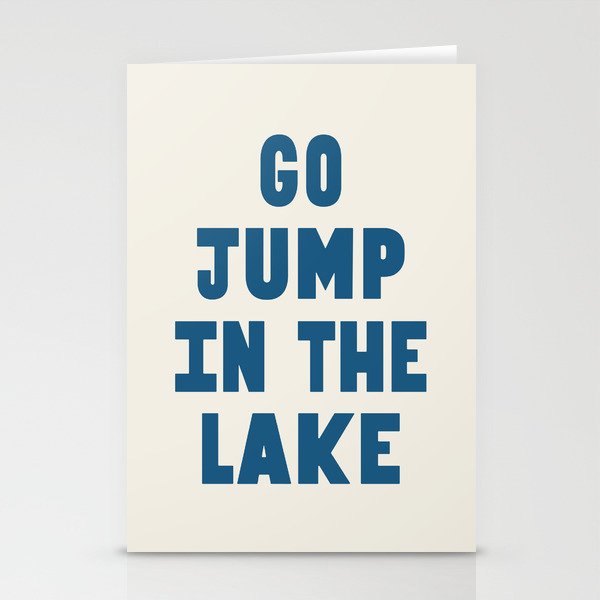 Go Jump In The Lake Stationery Card Gallery Image 1