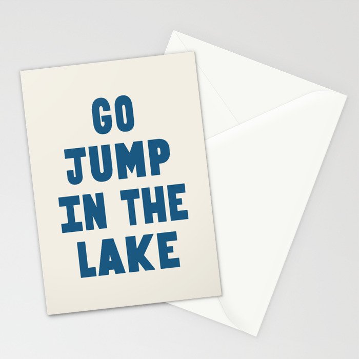 Go Jump In The Lake Stationery Card Gallery Image 2