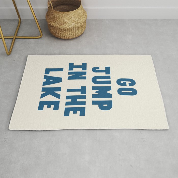 Go Jump In The Lake Rug Gallery Image 1