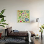 Baby succulent 2 - green Wood Wall Art Gallery Image 2
