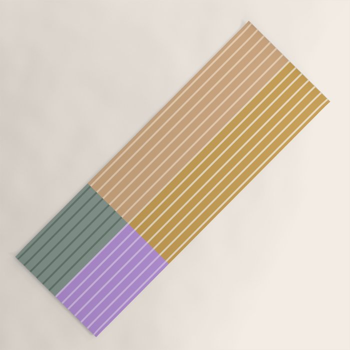 Color Block Line Abstract XLIII Yoga Mat Gallery Image 1