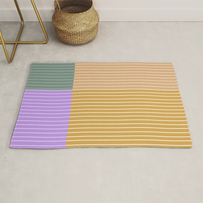 Color Block Line Abstract XLIII Rug Gallery Image 1