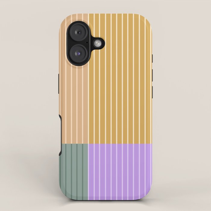 Color Block Line Abstract XLIII iPhone Case Gallery Image 1