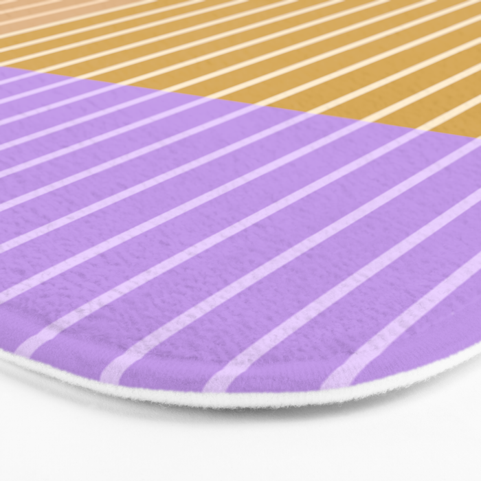 Color Block Line Abstract XLIII Bath Mat Gallery Image 3