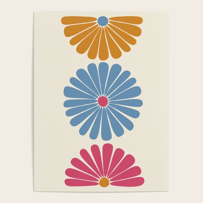 Retro Summer Daisies V Poster Gallery Image 4