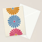 Retro Summer Daisies V Stationery Card Gallery Image 2