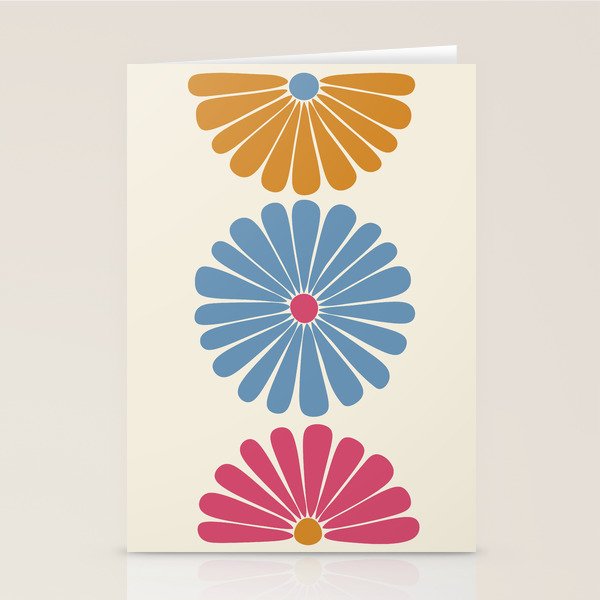 Retro Summer Daisies V Stationery Card Gallery Image 1