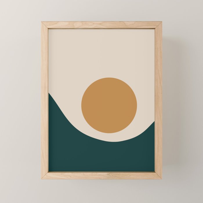 Sunrise / Sunset Minimalism II Mini Art Print Gallery Image 1