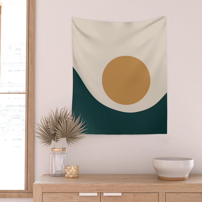 Sunrise / Sunset Minimalism II Wall Tapestry Gallery Image 2