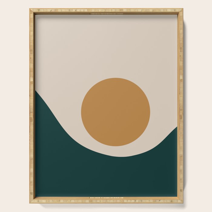 Sunrise / Sunset Minimalism II Serving Tray Gallery Image 1