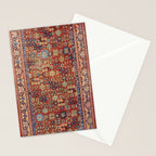 Khotan Antique East Turkestan Rug Print Stationery Card Gallery Image 2