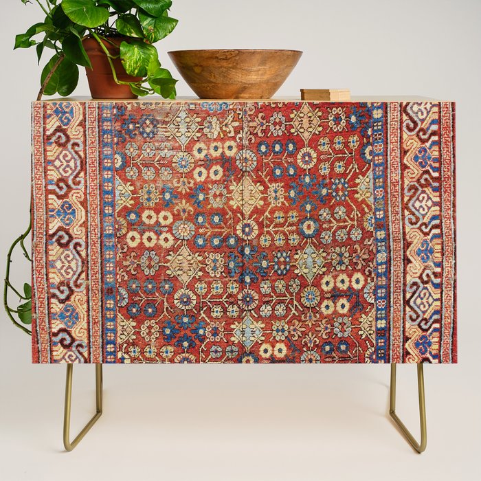 Khotan Antique East Turkestan Rug Print Credenza Gallery Image 1