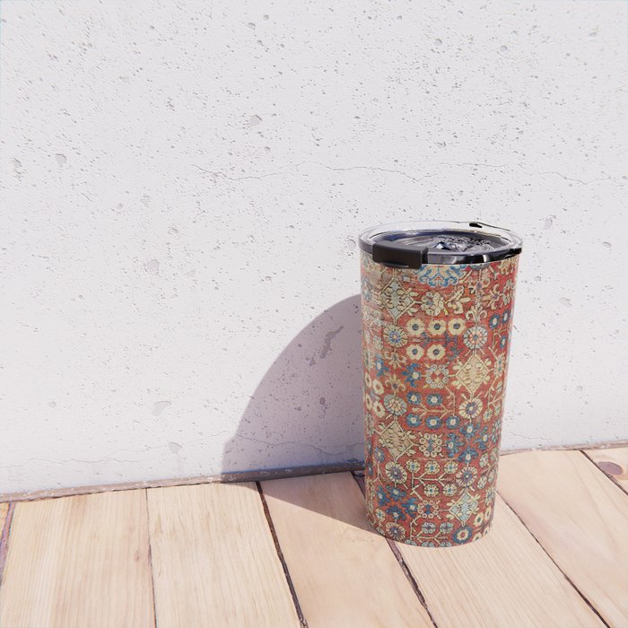 Khotan Antique East Turkestan Rug Print Travel Mug Gallery Image 4