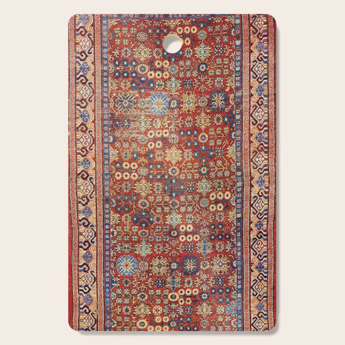 Khotan Antique East Turkestan Rug Print Cutting Board Gallery Image 1