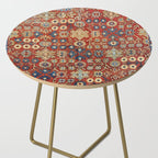 Khotan Antique East Turkestan Rug Print Side Table Gallery Image 2