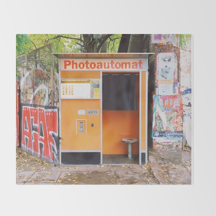 Photoautomat Throw Blanket Gallery Image 2