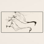 Two Geese - Minimalist Drawing Desk Mat Gallery Image 3