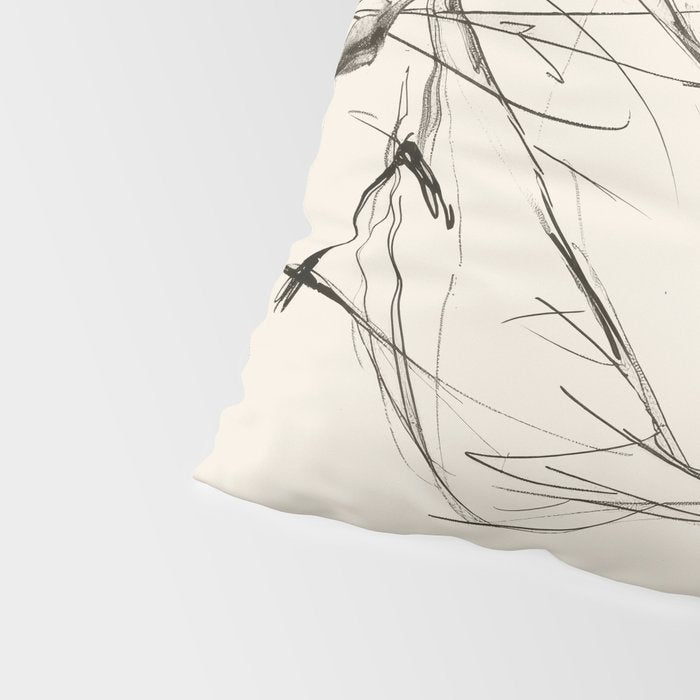 Two Geese - Minimalist Drawing Pillow Sham Gallery Image 4