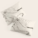 Two Geese - Minimalist Drawing Pillow Sham Gallery Image 3