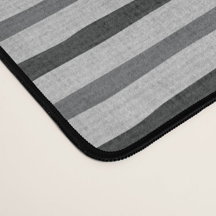 Black Gray Lines Abstract Geometric Minimalism Artwork Desk Mat Gallery Image 4