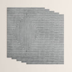 Black Gray Lines Abstract Geometric Minimalism Artwork Wrapping Paper Gallery Image 3