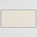 Lines (Cream & Chocolate) Desk Mat Gallery Image 3