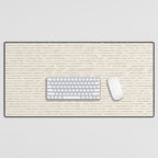 Lines (Cream & Chocolate) Desk Mat Gallery Image 1